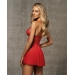 Бэби-долл Obsessive 838-BAB-3 babydoll & thong red 2XL/3XL