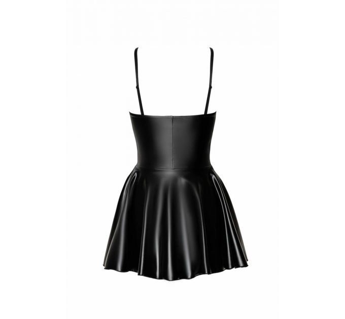 Платье Noir Handmade F308 Dreamer wetlook corset mini dress with front zipper - XL