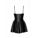 Платье Noir Handmade F308 Dreamer wetlook corset mini dress with front zipper - XL