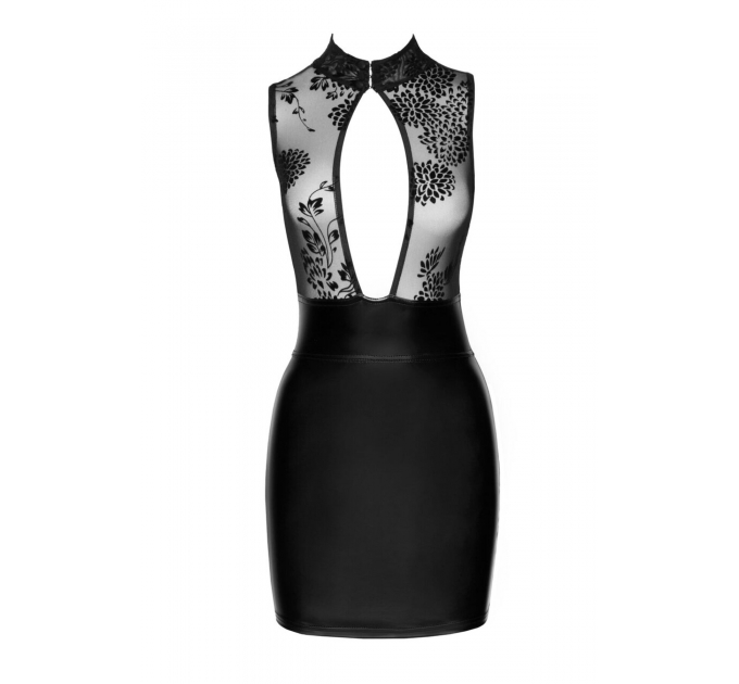 Платье Noir Handmade F241 Short dress with powerwetlook skirt and tulle top - XL