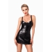 Платье Noir Handmade F320 Starlet wetlook minidress with ring belt - S