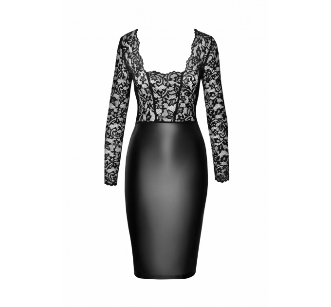 Платье Noir Handmade F295 Euphoria lace and wetlook midi dress - XXL