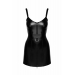 Платье Noir Handmade F320 Starlet wetlook minidress with ring belt - M