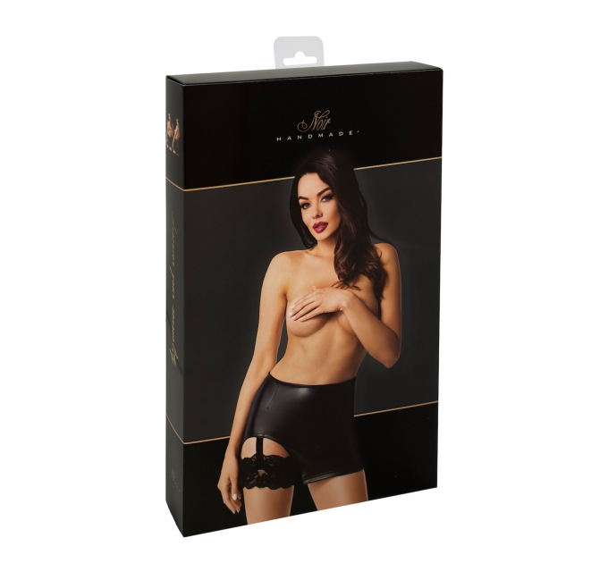 Юбка Noir Handmade F345 Powerwetlook skirt with garter - M