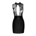 Платье Noir Handmade F241 Short dress with powerwetlook skirt and tulle top - S