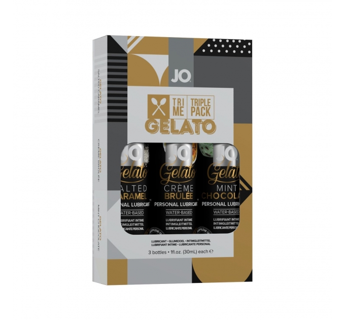 Набор System JO Tri-Me Triple Pack - Gelato (3 х 30 мл) три разных вкуса серии Джелато