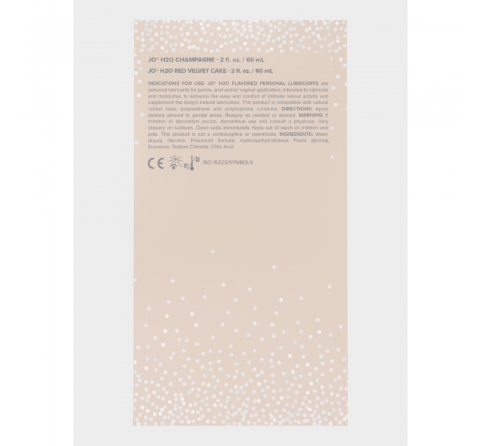 Набор вкусовых смазок System JO Champagne & Red Velvet Cake (2×60 мл), Limited Edition