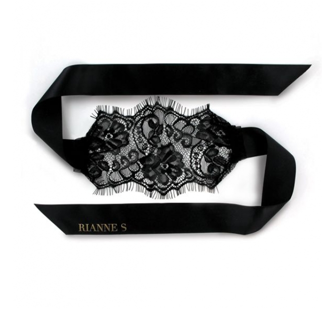 Романтический набор Rianne S: Kit d'Amour: вибропуля, перышко, маска, чехол-косметичка Black/Pink