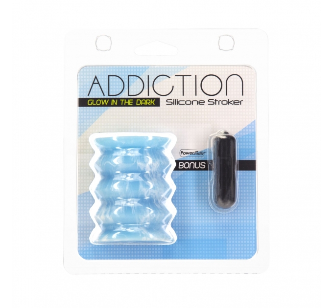 Мастурбатор ADDICTION Silicone Reversible Stroker – Glow in the Dark