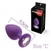 Анальная пробка с кристаллом MAI Attraction Toys №49 Purple, длина 9,5см, диаметр 4см