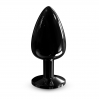 Металлическая анальная пробка с украшением в виде кристалла Dorcel - Diamond Plug BLACK L