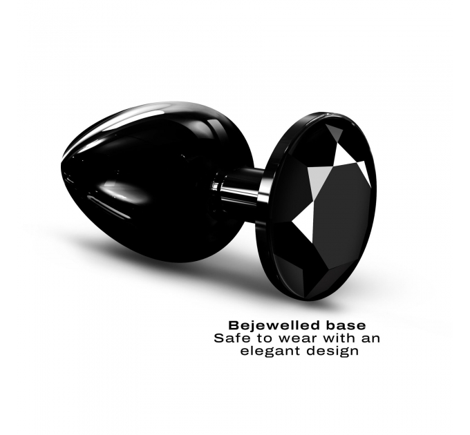 Металлическая анальная пробка с украшением в виде кристалла Dorcel - Diamond Plug BLACK L