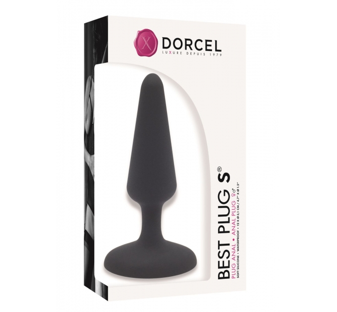 Анальная пробка Dorcel Best Plug S мягкий soft-touch силикон, макс. диаметр 3,1см