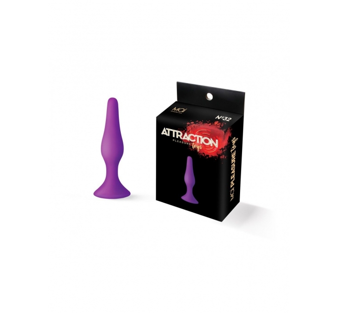 Анальная пробка на присоске MAI Attraction Toys №32 Purple, длина 10,5см, диаметр 2,5см