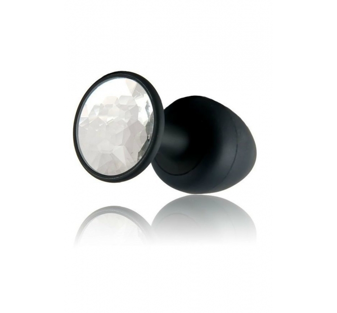 Анальная пробка Dorcel Geisha Plug Diamond L с шариком внутри, создает вибрации, макс. диаметр 4см