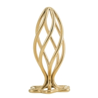 Анальная пробка LOCKINK SEVANDA Hollow Spiral Golden Metal Anal Plug - S size