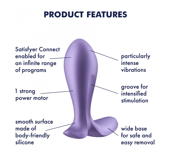 Анальная пробка Satisfyer Intensity Plug Purple