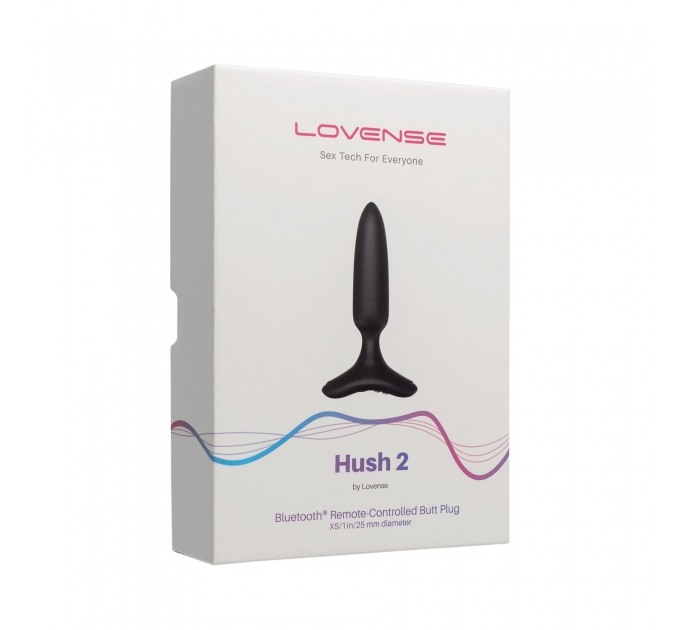 Анальная смарт-вибропробка Lovense Hush 2, размер XS