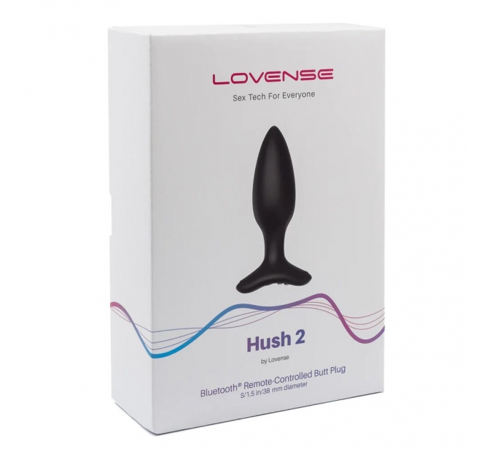 Анальная смарт вибропробка Lovense Hush 2, размер S