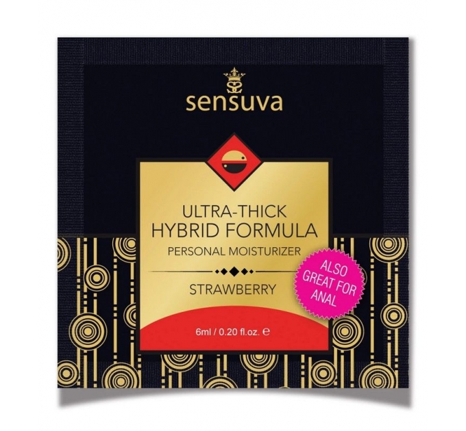 Пробник Sensuva - Ultra-Thick Hybrid Formula Strawberry (6 мл)