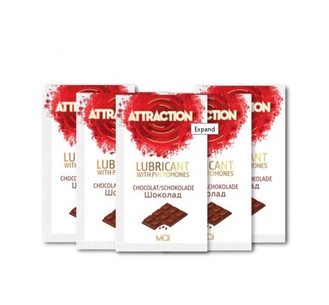 Пробник лубриканта с феромонами MAI ATTRACTION LUBS CHOCOLATE (10 мл)
