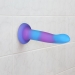 Светящийся в темноте фаллоимитатор ADDICTION - Rave - 8" Glow in the Dark Dildo - Blue Purple