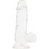 Фаллоимитатор ADDICTION - Crystal Clear Dildo with Balls - 6"