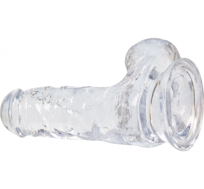 Фаллоимитатор ADDICTION - Crystal Clear Dildo with Balls - 6"