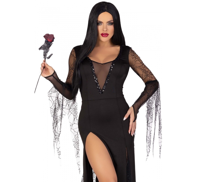 Эротический костюм Мортиши Аддамс Leg Avenue Sexy Spooky Morticia S