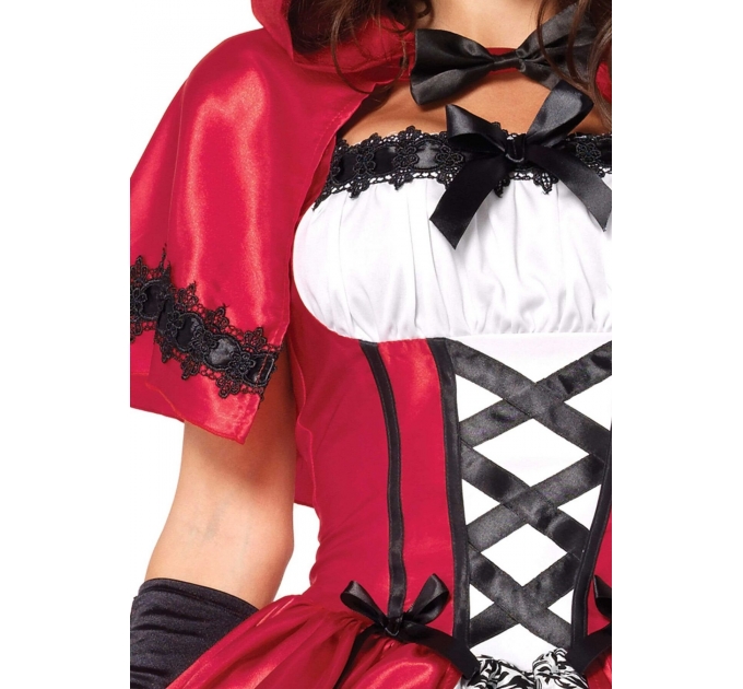 Костюм красной шапочки Leg Avenue Gothic Red Riding Hood S