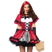 Костюм красной шапочки Leg Avenue Gothic Red Riding Hood S