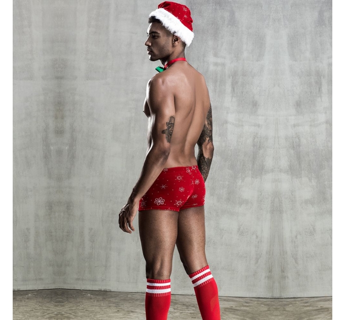 Новогодний мужской эротический костюм Любимый Санта