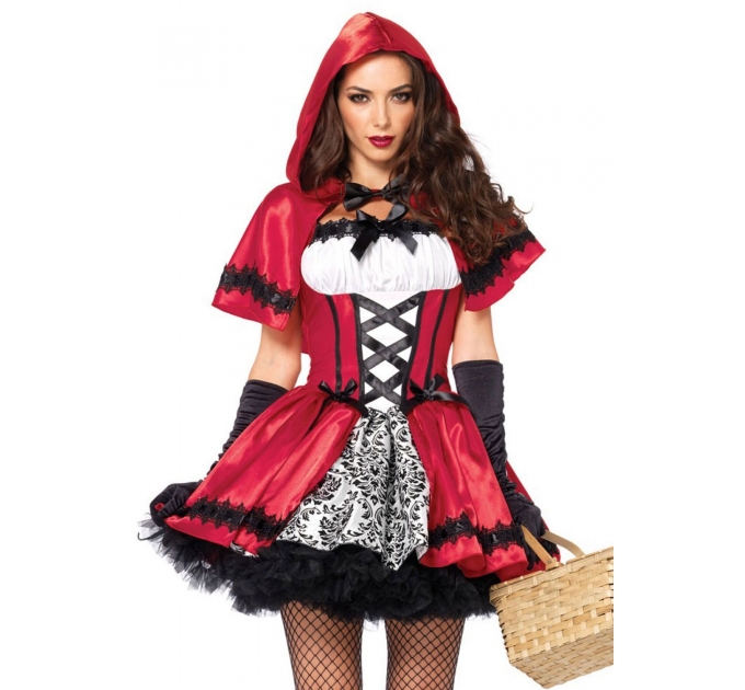 Костюм красной шапочки Leg Avenue Gothic Red Riding Hood M