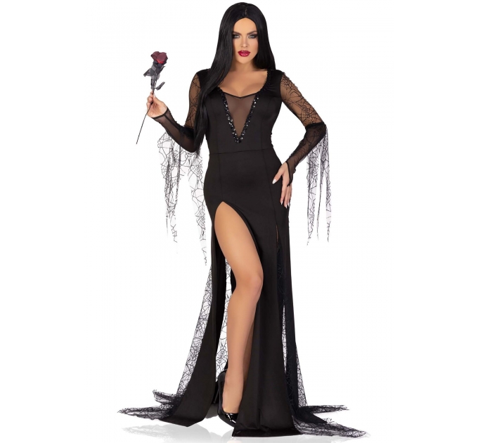 Эротический костюм Мортиши Аддамс Leg Avenue Sexy Spooky Morticia L