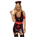 Виниловый костюм медсестры Leg Avenue Vinyl Naughty Nurse XL, платье, фартук, повязки