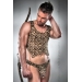 Мужской эротический костюм охотника Passion 023 SET L/XL: леопардовая маечка и стринги