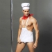 Мужской эротический костюм повара "Умелый Джек" S/M: слипы, фартук, платок и колпак