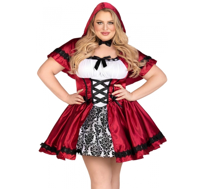 Костюм красной шапочки Leg Avenue Gothic Red Riding Hood 3X-4X