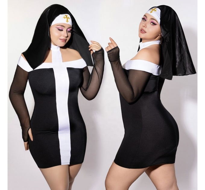 Эротический костюм монашки JSY P61130 Plus Size