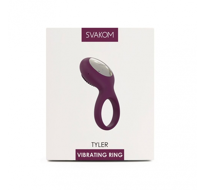 Эрекционное кольцо с вибрацией Svakom Tyler Violet