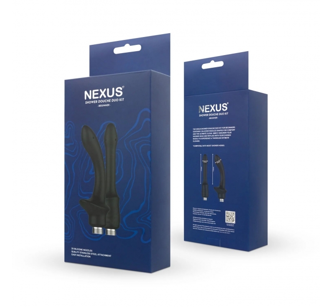 Набор насадок для анального душа Nexus BEGINNER Shower Douche Duo Kit - Black