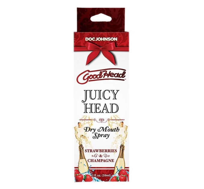 Увлажняющий оральный спрей Doc Johnson GoodHead – Juicy Head – Strawberries and Champagne 2 fl.