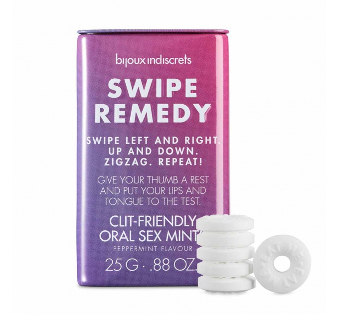 Мятные конфеты Bijoux Indiscrets SWIPE REMEDY - clitherapy oral sex mints