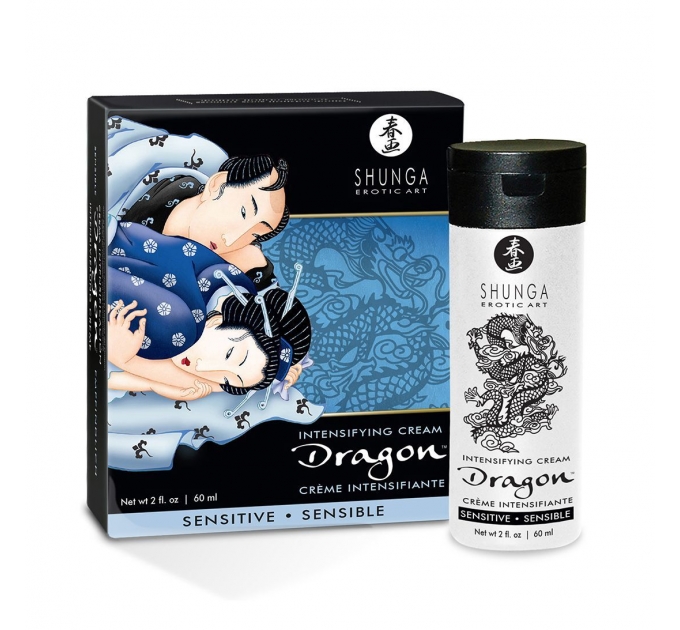 Стимулирующий крем для пар Shunga SHUNGA Dragon Cream SENSITIVE (60 мл) более нежный эффект