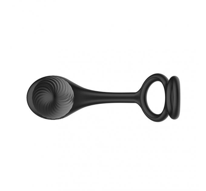 Анальная вибропробка Nexus Tornado Cock and Ball Ring