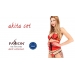 Комплект белья AKITA SET red S/M - Passion Exclusive: широкий пояс, лиф, стринги