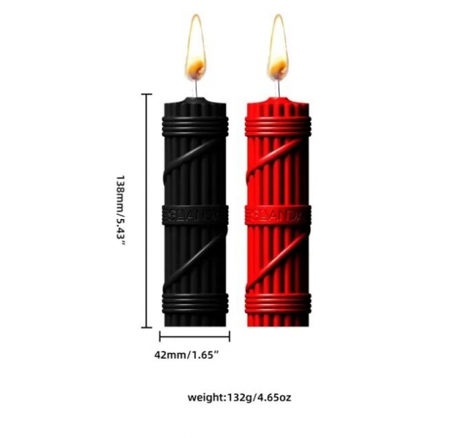 Свечи для BDSM LOCKINK SEVANDA Fetish Drip Candles Set 2 шт