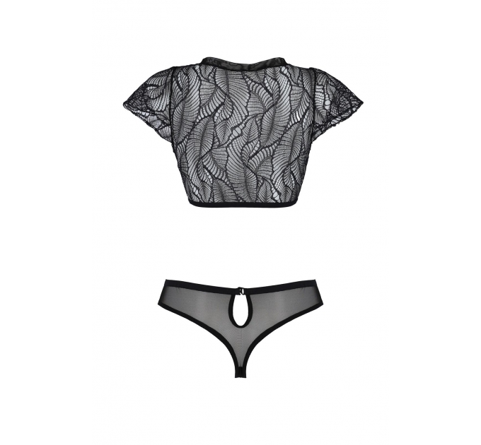 Комплект Passion LEAFA BIKINI black S/M - ECO Passion