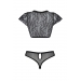 Комплект Passion LEAFA BIKINI black S/M - ECO Passion