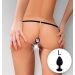Женские трусики XS-2XL с силиконовой анальной пробкой Art of Sex - Sexy Panties plug size L Black
